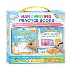 Handwriting Practice Books Kids 3-5 | Reusable Magic Ink Tracing Workbook | Preschool Kindergarten Ready