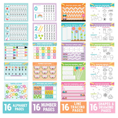 Kids Handwriting Practice Magic Copybooks (Reusable) | ABC Tracing + Number Tracing + Pen Refills