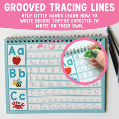 Kids Handwriting Practice Magic Copybooks (Reusable) | ABC Tracing + Number Tracing + Pen Refills