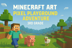 Minecraft Art Pixel Playground Adventure - 3rd Grade