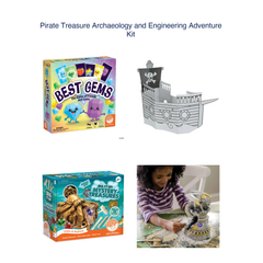 Pirate Treasure Archaeology and Engineering Adventure Kit