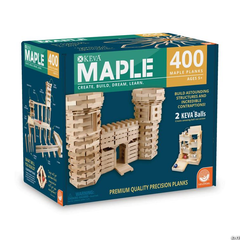 KEVA Maple Construction Planks, 400 Pc.