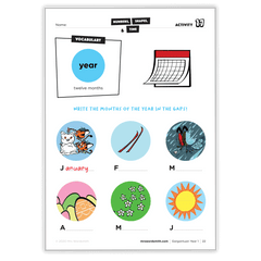 Gargantuan Grade 1 Workbook - *Print At Home* Digital Download (Mrs Wordsmith)