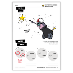 Spelling Mixed Practice Grade 1 - *Print At Home* Digital Download (Mrs Wordsmith)