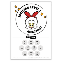Spelling Targeted Practice Grade 1 - *Print At Home* Digital Download (Mrs Wordsmith)