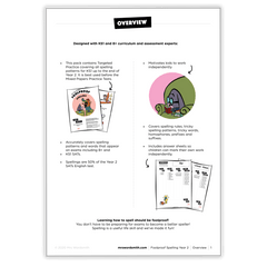 Spelling Grade 2 Targeted Practice - *Print At Home* Digital Download (Mrs Wordsmith)