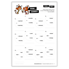 Spelling Grade 3 Mixed Practice - *Print At Home* Digital Download (Mrs Wordsmith)