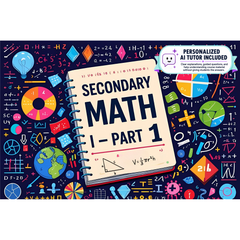 Foundations of Algebra, Secondary Math I - Part 1 (With Personalized AI Tutor)
