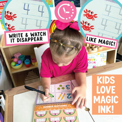 Kids Handwriting Practice Magic Copybooks (Reusable) | ABC Tracing + Number Tracing + Pen Refills