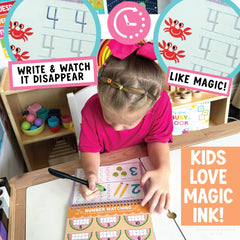 Kids Handwriting Practice Magic Copybooks (Reusable) | ABC Tracing + Number Tracing + Pen Refills