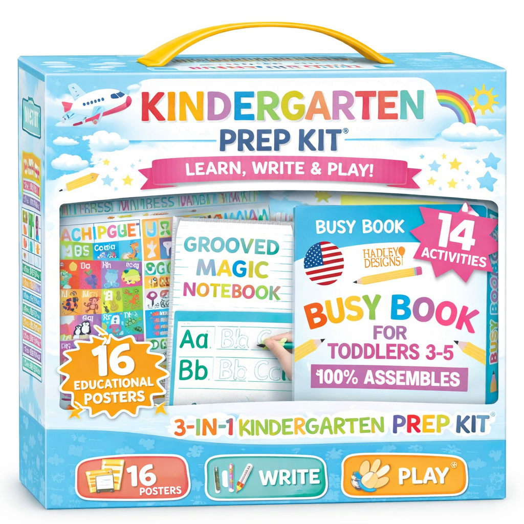 Kindergarten Prep Kit | Preschool Learning 3-5 | Homeschool Toddler Activities Bundle