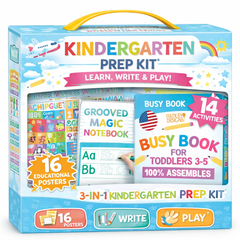 Kindergarten Prep Kit | Preschool Learning 3-5 | Homeschool Toddler Activities Bundle
