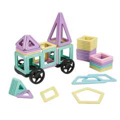 STEM Pastel Magnetic Building Set, 128 Pc.