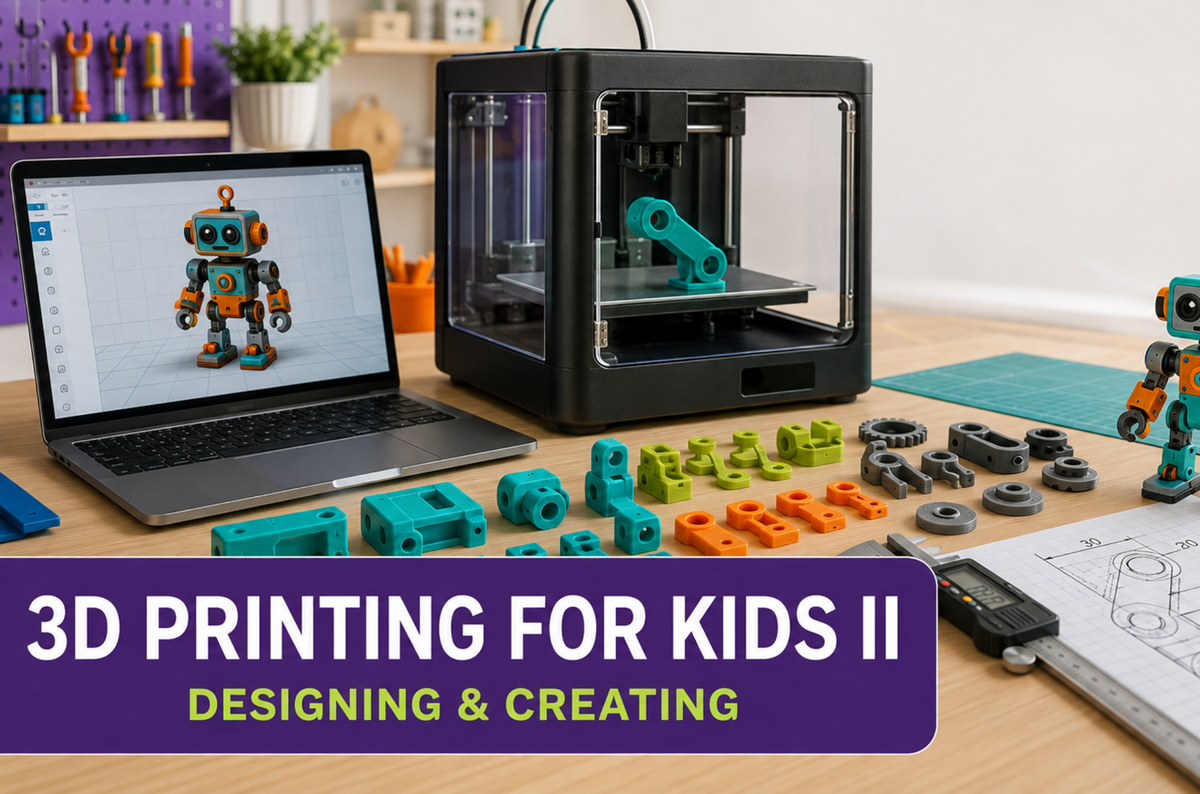3D Printing for Kids Level 2: Designing & Creating