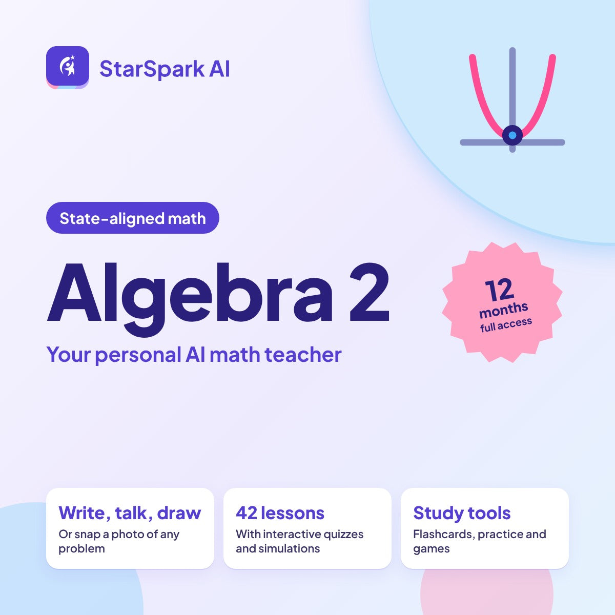 StarSpark AI Algebra 2 (State-Aligned)