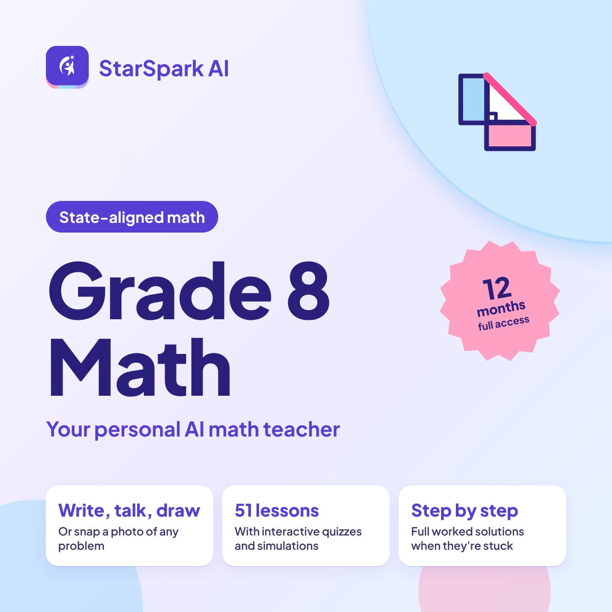 StarSpark AI Grade 8 Math (State-Aligned)