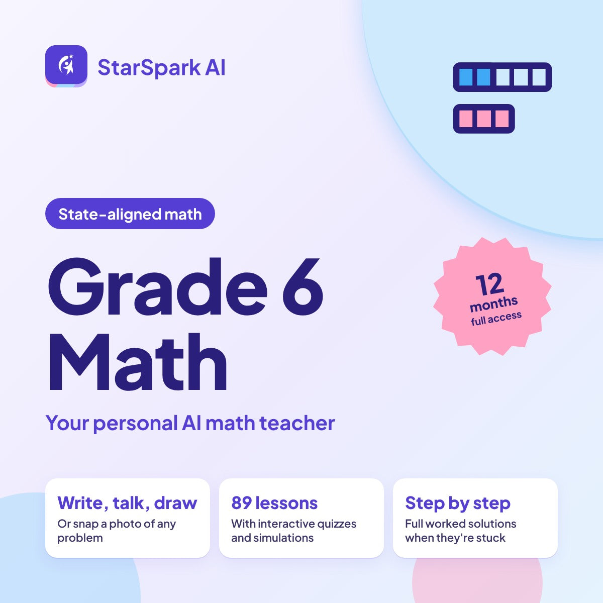 StarSpark AI Grade 6 Math (State-Aligned)
