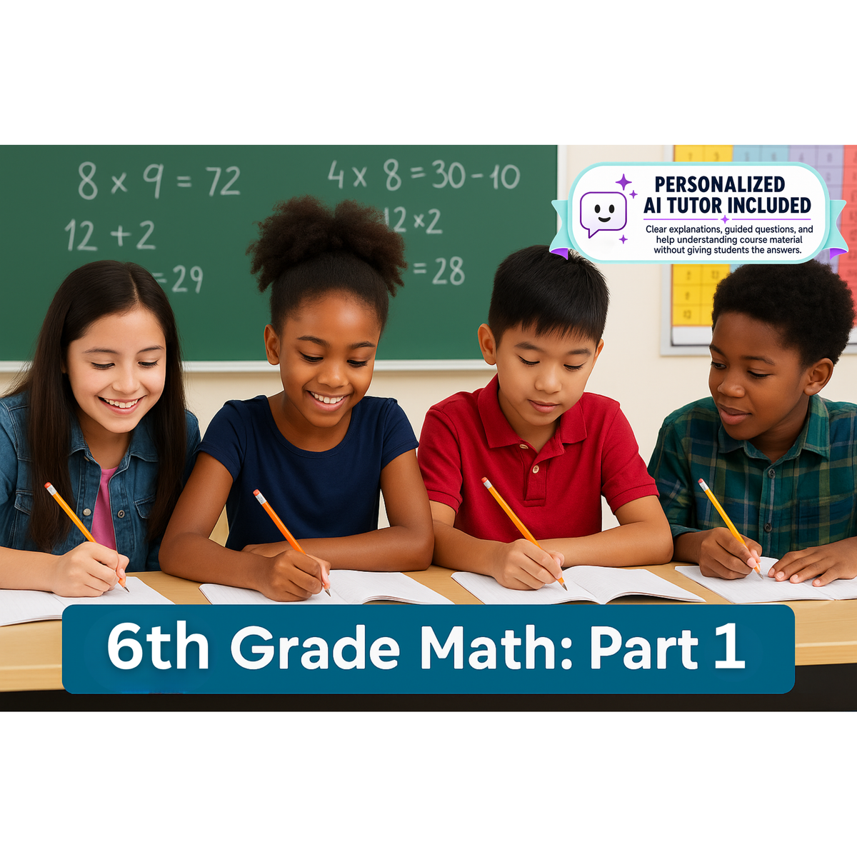6th Grade Math - Part 1 (With Personalized AI Tutor)