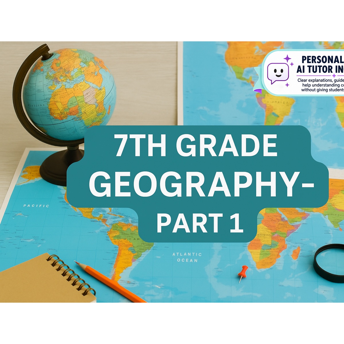 7th Grade Geography, Part 1 (With Personalized AI Tutor)