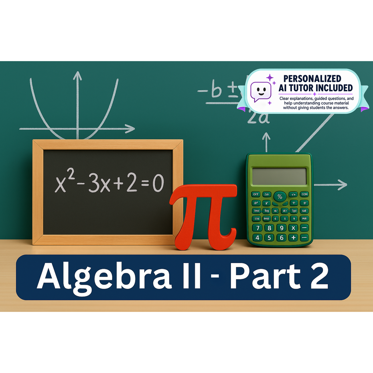 Algebra II - Part 2 (With Personalized AI Tutor)