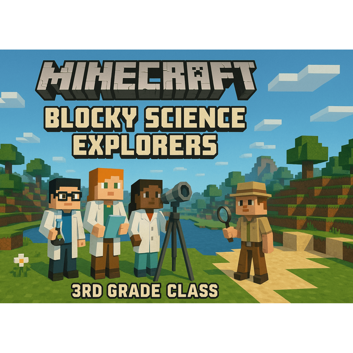 Minecraft Science Student Character Minecraft Blocky Science Explorers - 3rd Grade (Part 2 ...