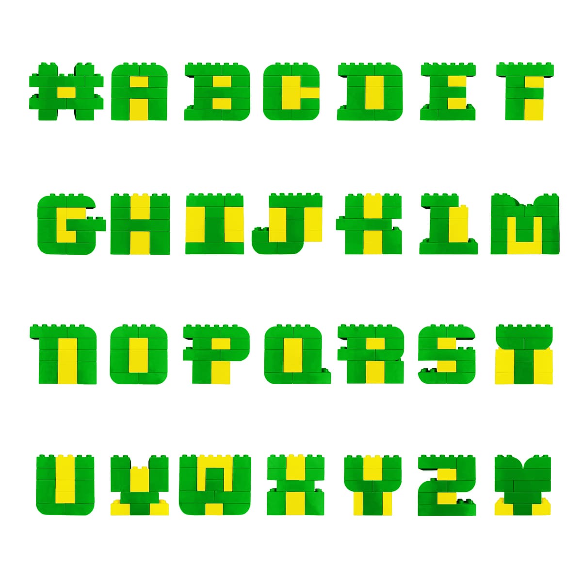 Green and Yellow Letter Kit