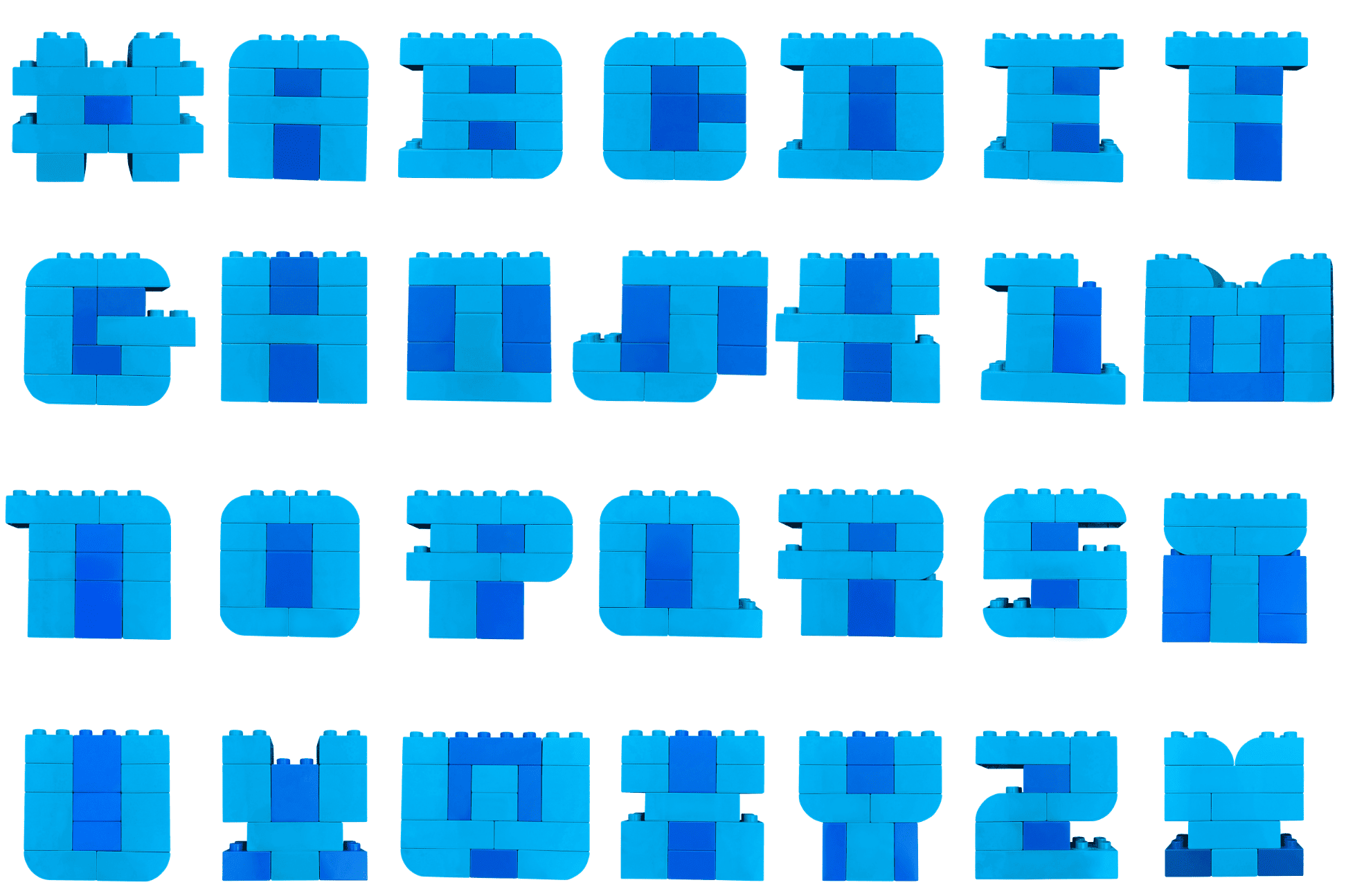 Turquoise and Blue Letter Kit