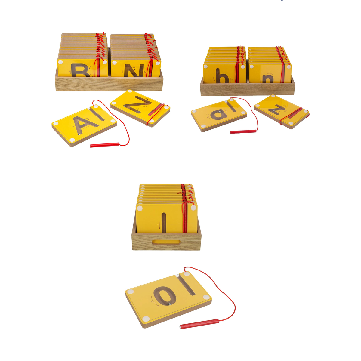 Montessori Wooden Letter and Number Tracing Kit