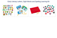 Early Literacy Letters, Sight Words and Spelling Learning Kit