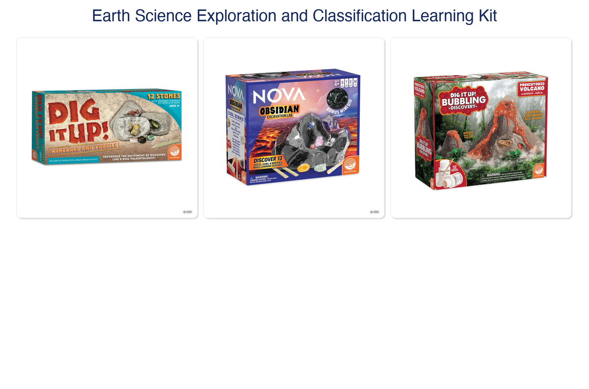 Earth Science Exploration and Classification Learning Kit