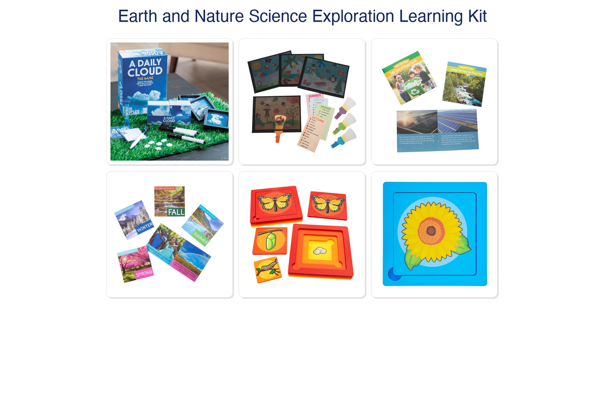 Earth and Nature Science Exploration Learning Kit