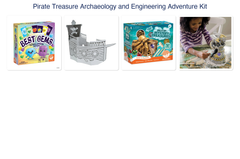 Pirate Treasure Archaeology and Engineering Adventure Kit