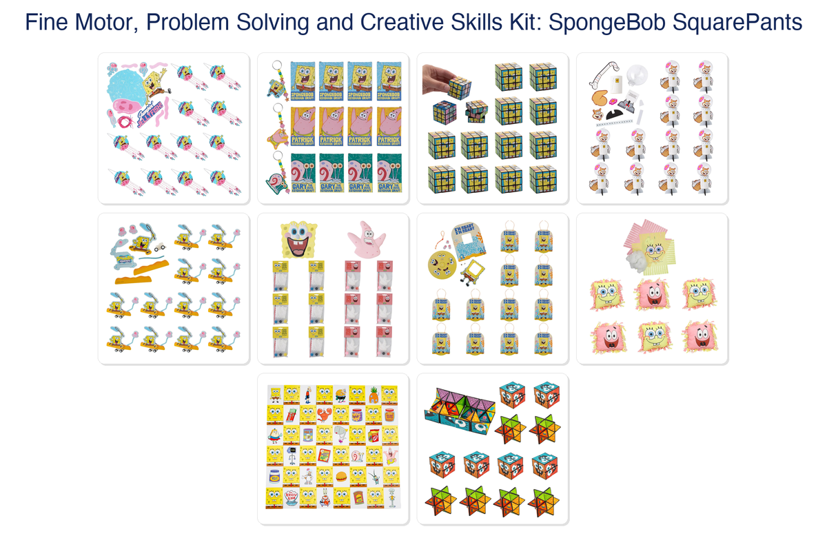 Fine Motor, Problem Solving and Creative Skills Kit: SpongeBob SquarePants