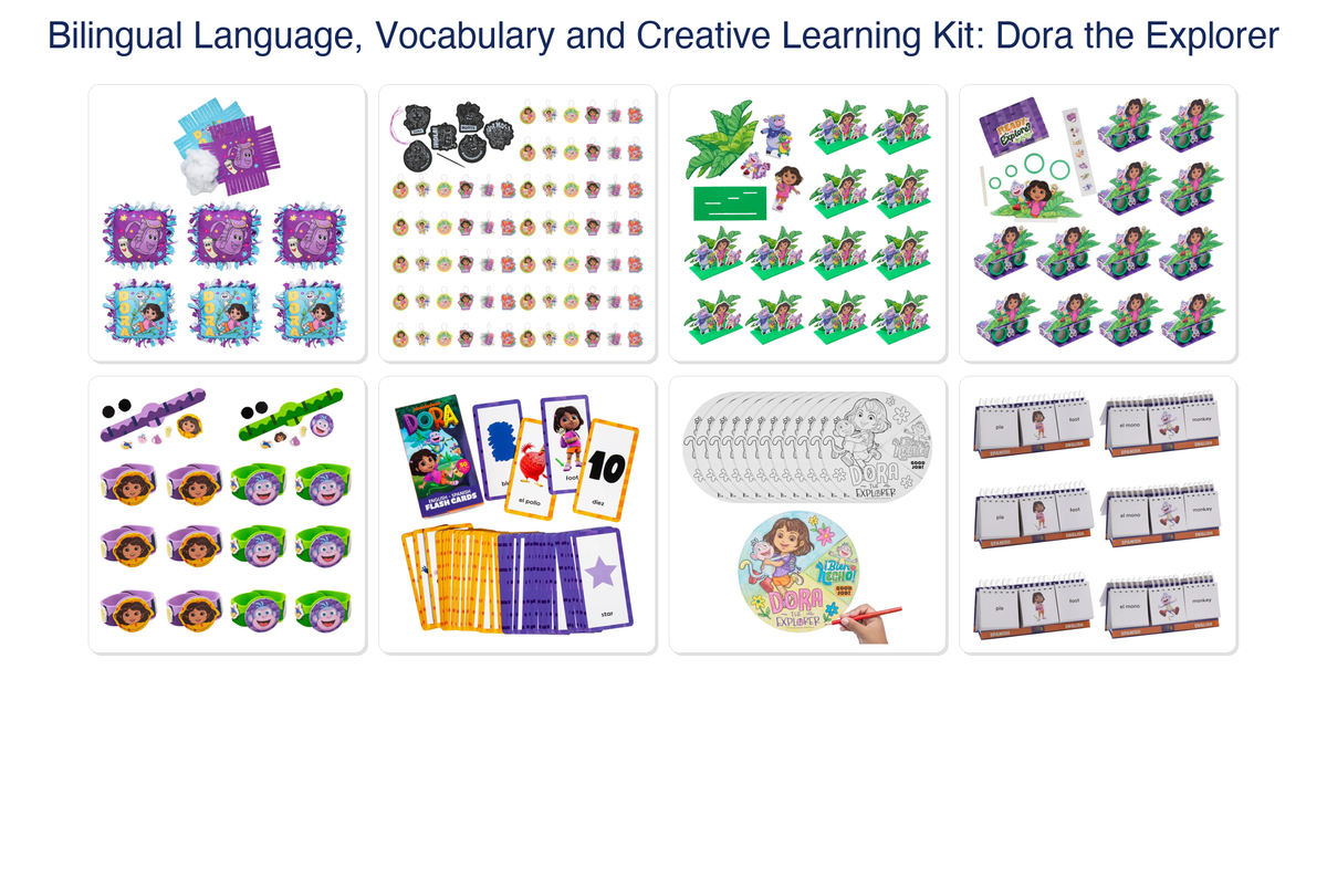 Bilingual Language, Vocabulary and Creative Learning Kit: Dora the Explorer