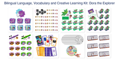 Bilingual Language, Vocabulary and Creative Learning Kit: Dora the Explorer