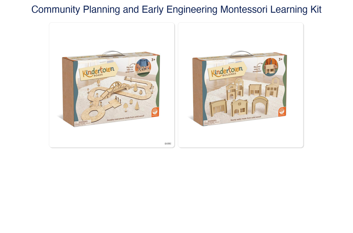 Community Planning and Early Engineering Montessori Learning Kit