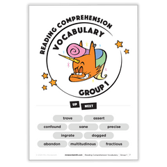 Reading Comprehension Vocabulary - *Print At Home* Digital Download (Mrs Wordsmith)