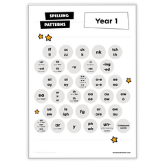 Spelling Mixed Practice Grade 1 - *Print At Home* Digital Download (Mrs Wordsmith)