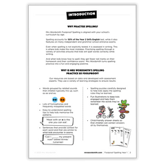 Spelling Mixed Practice Grade 1 - *Print At Home* Digital Download (Mrs Wordsmith)