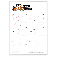 Spelling Mixed Practice Grade 1 - *Print At Home* Digital Download (Mrs Wordsmith)