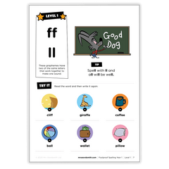 Spelling Targeted Practice Grade 1 - *Print At Home* Digital Download (Mrs Wordsmith)