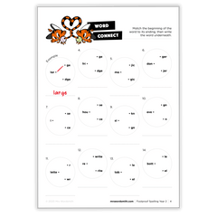 Spelling Grade 2 Mixed Practice - *Print At Home* Digital Download (Mrs Wordsmith)