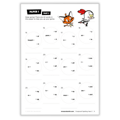 Spelling Grade 2 Mixed Practice - *Print At Home* Digital Download (Mrs Wordsmith)
