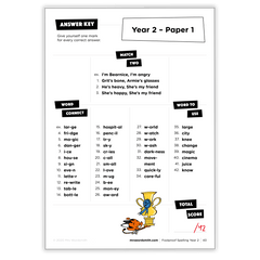 Spelling Grade 2 Mixed Practice - *Print At Home* Digital Download (Mrs Wordsmith)