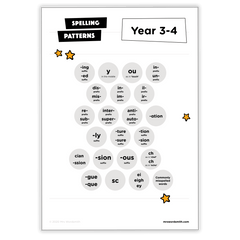 Spelling Grade 3 Mixed Practice - *Print At Home* Digital Download (Mrs Wordsmith)
