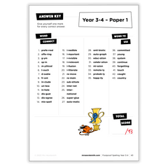Spelling Grade 3 Mixed Practice - *Print At Home* Digital Download (Mrs Wordsmith)