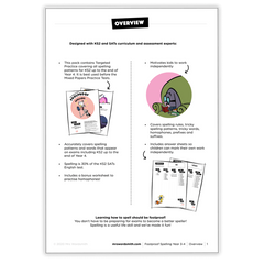 Spelling Grade 3 Targeted Practice - *Print At Home* Digital Download (Mrs Wordsmith)