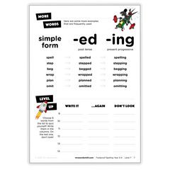 Spelling Grade 3 Targeted Practice - *Print At Home* Digital Download (Mrs Wordsmith)