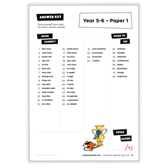 Spelling Grade 4-5 Mixed Practice - *Print At Home* Digital Download (Mrs Wordsmith)