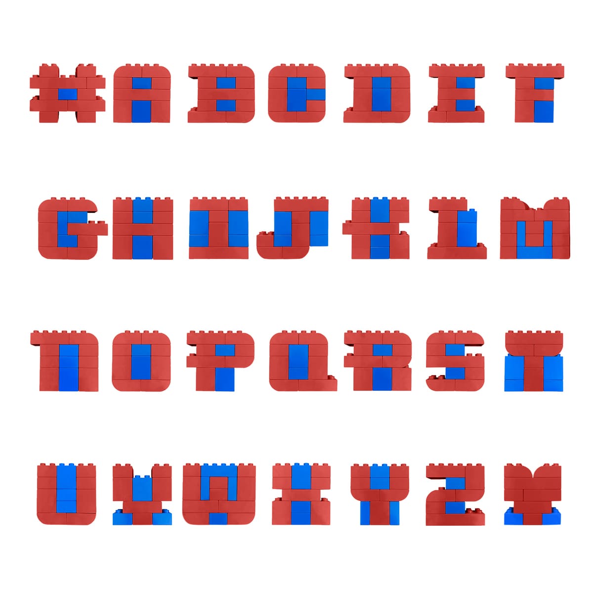 Red and Blue Letter Kit